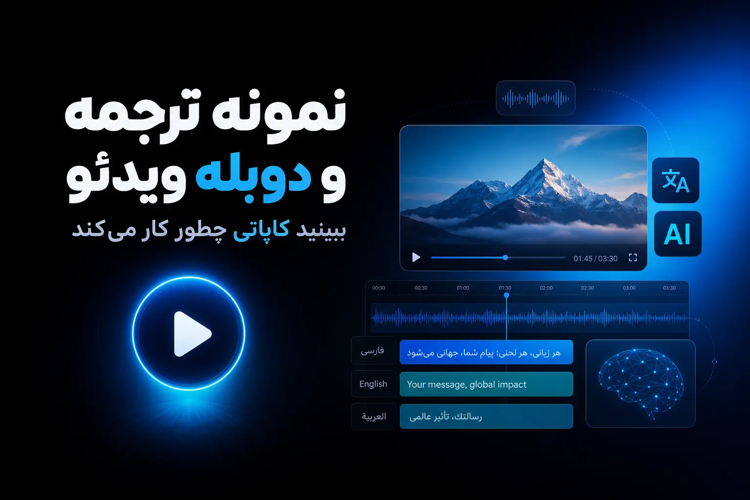 نمونه ترجمه و دوبله ویدئو با کاپاتی